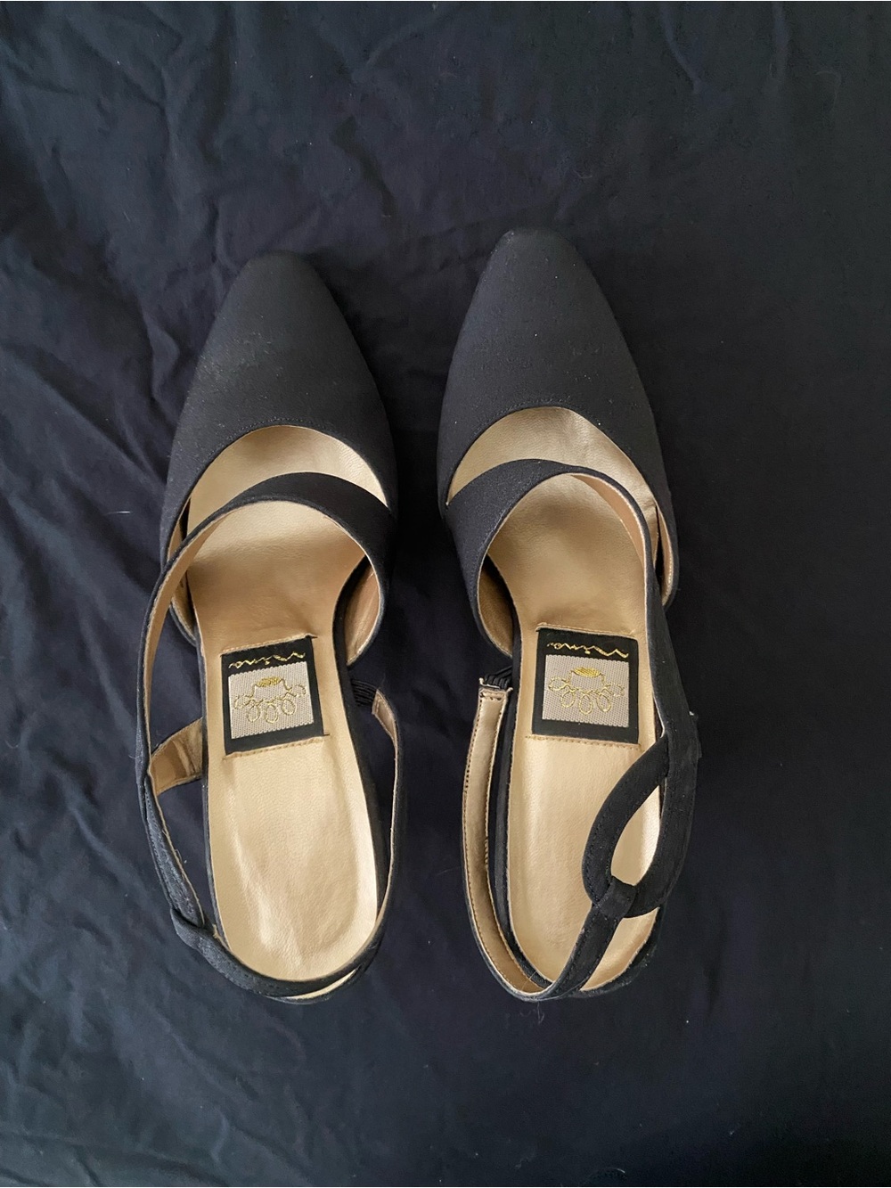 Women’s Pointed-Toe Slingback heels  in Black